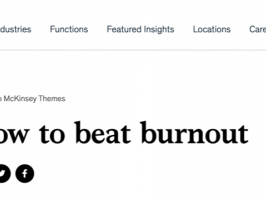 How to beat burnout