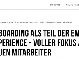 Onboarding als Teil der Employee Experience