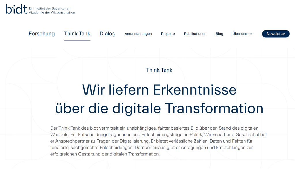 Themenmonitor über digitale Transformation